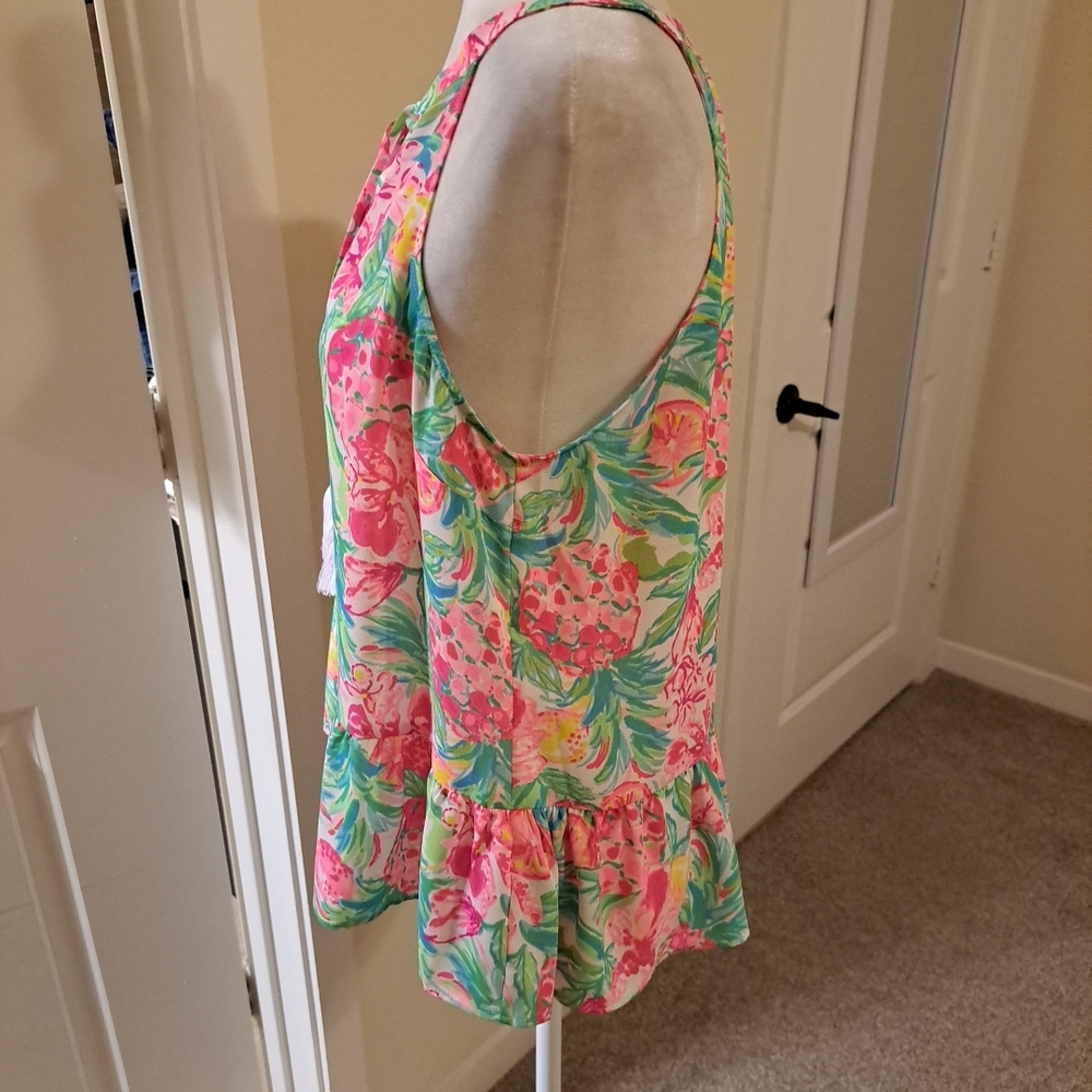 Lilly Pulitzer Carolane Halter Top Size M EUC - Picture 4 of 7
